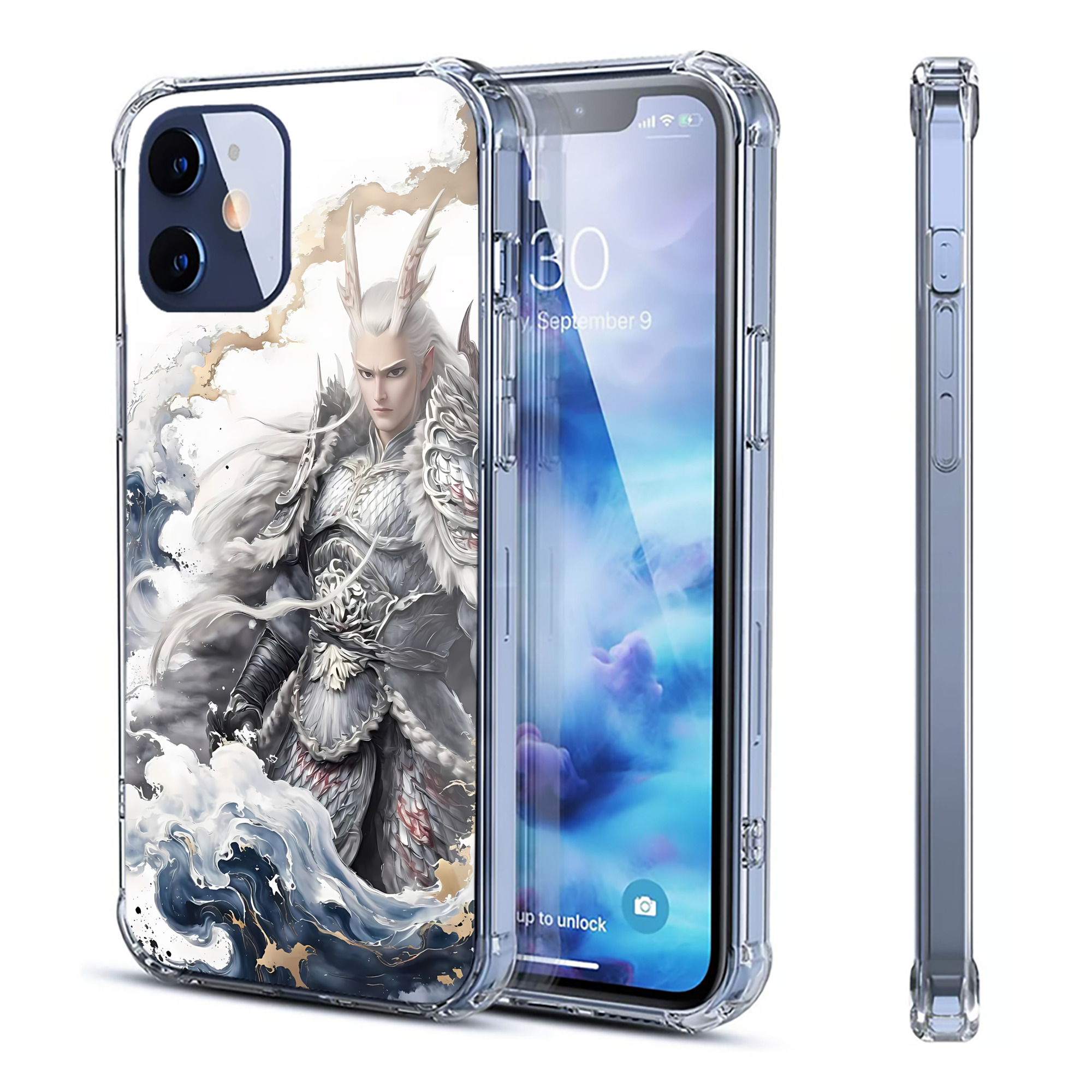 （画像用） Ne Zha 2 ナタ 魔童の大暴れ 【iPhone 12シリーズ対応】透明スマホケース（クリアソフトケース）